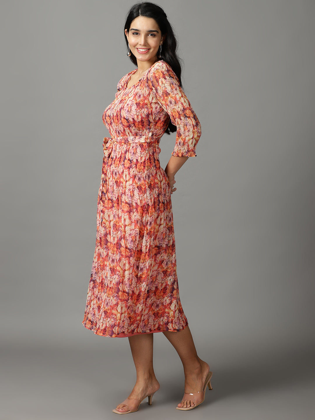 Women's Multi Printed A-Line Dress