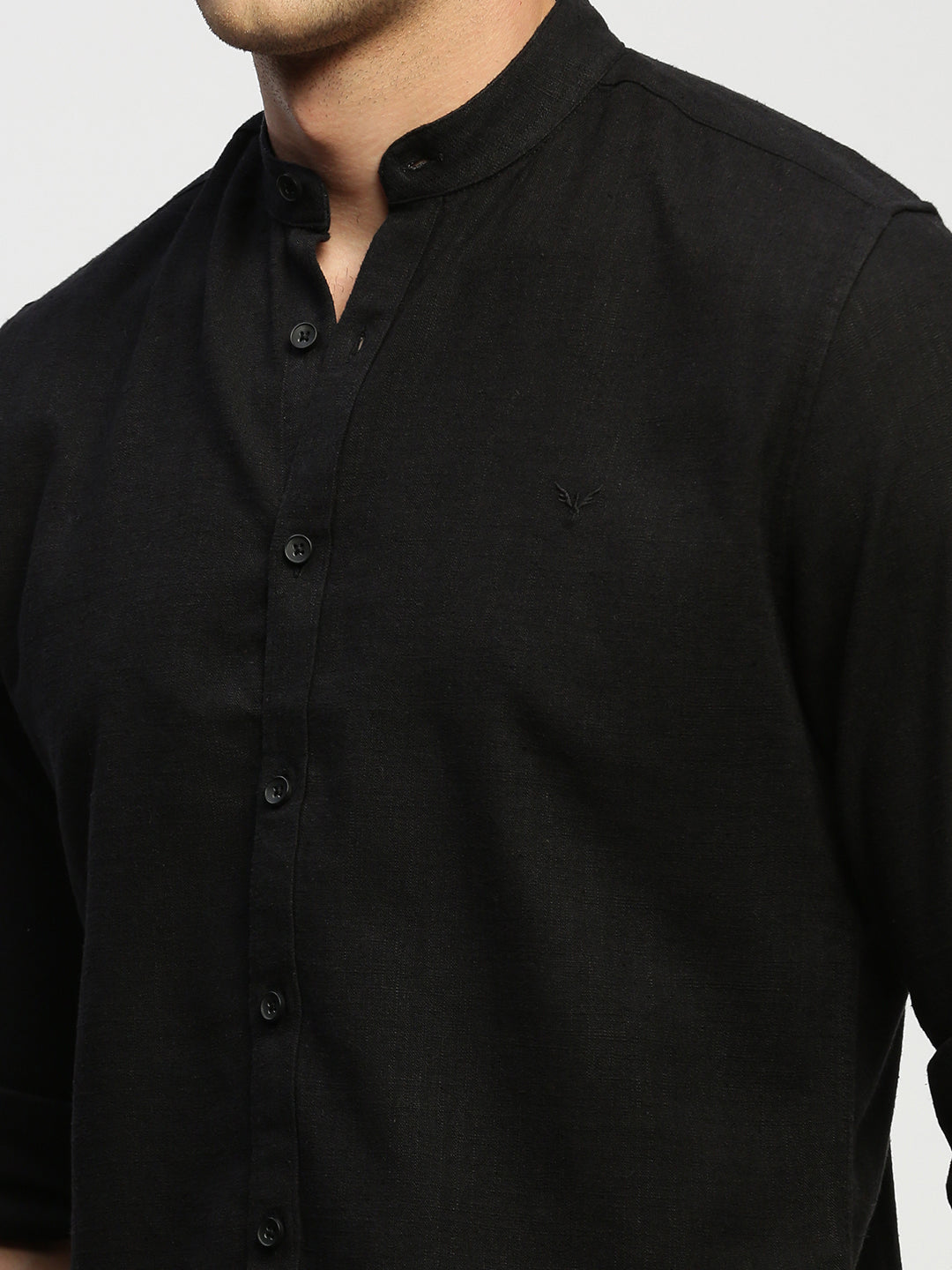 Men Black Solid Shirt