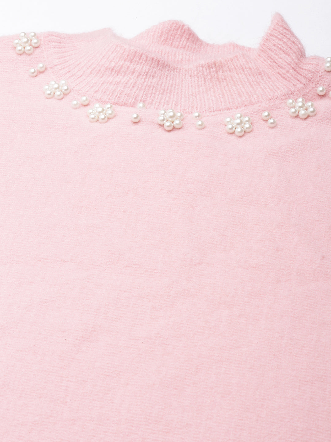 Women's Self Design Pink Bodycon Dress Comes with Top