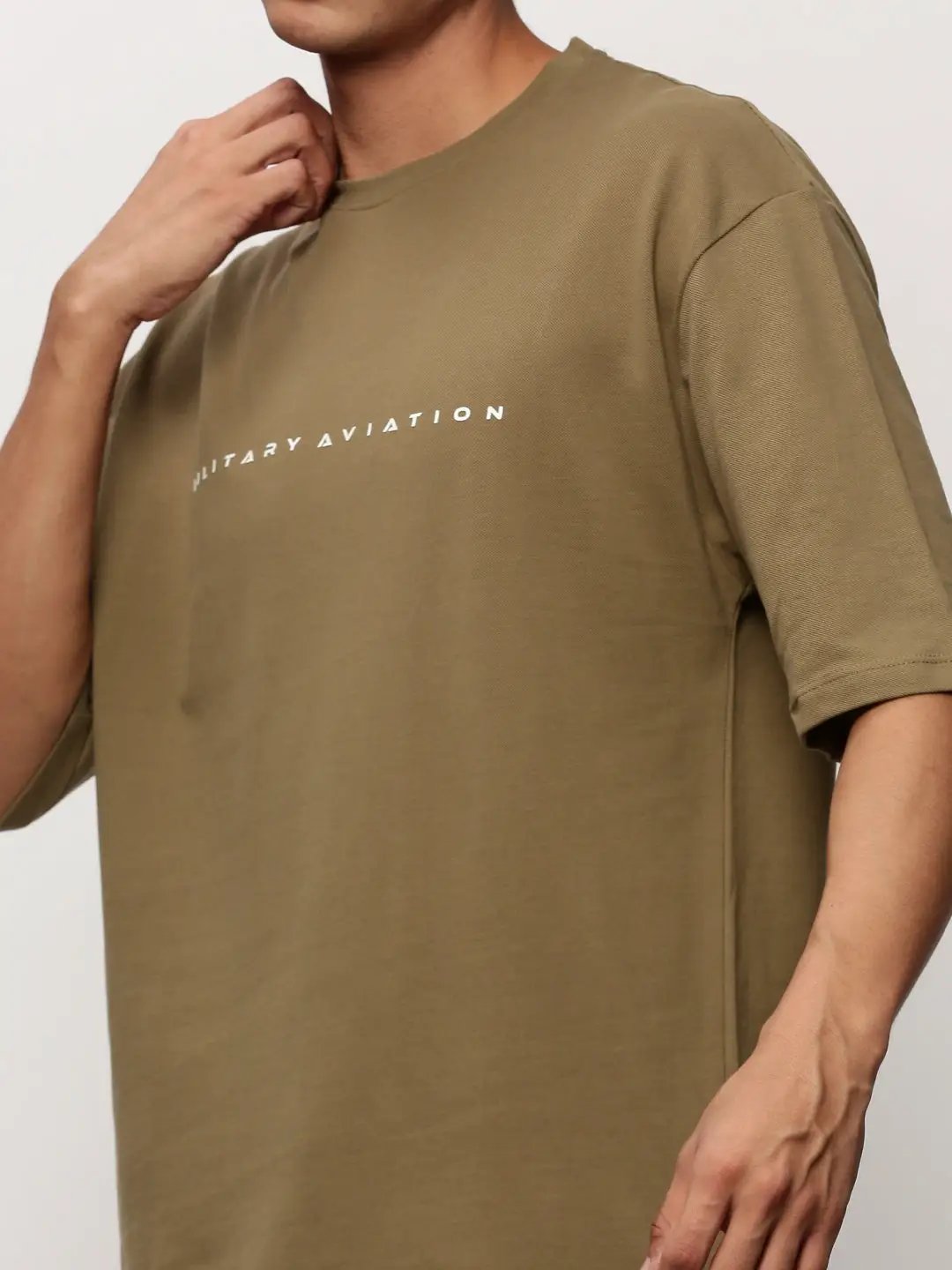 Men's Green Typography Printed Round Neck T-Shirt & Shorts Co-Ords Set - from SHOWOFFFF