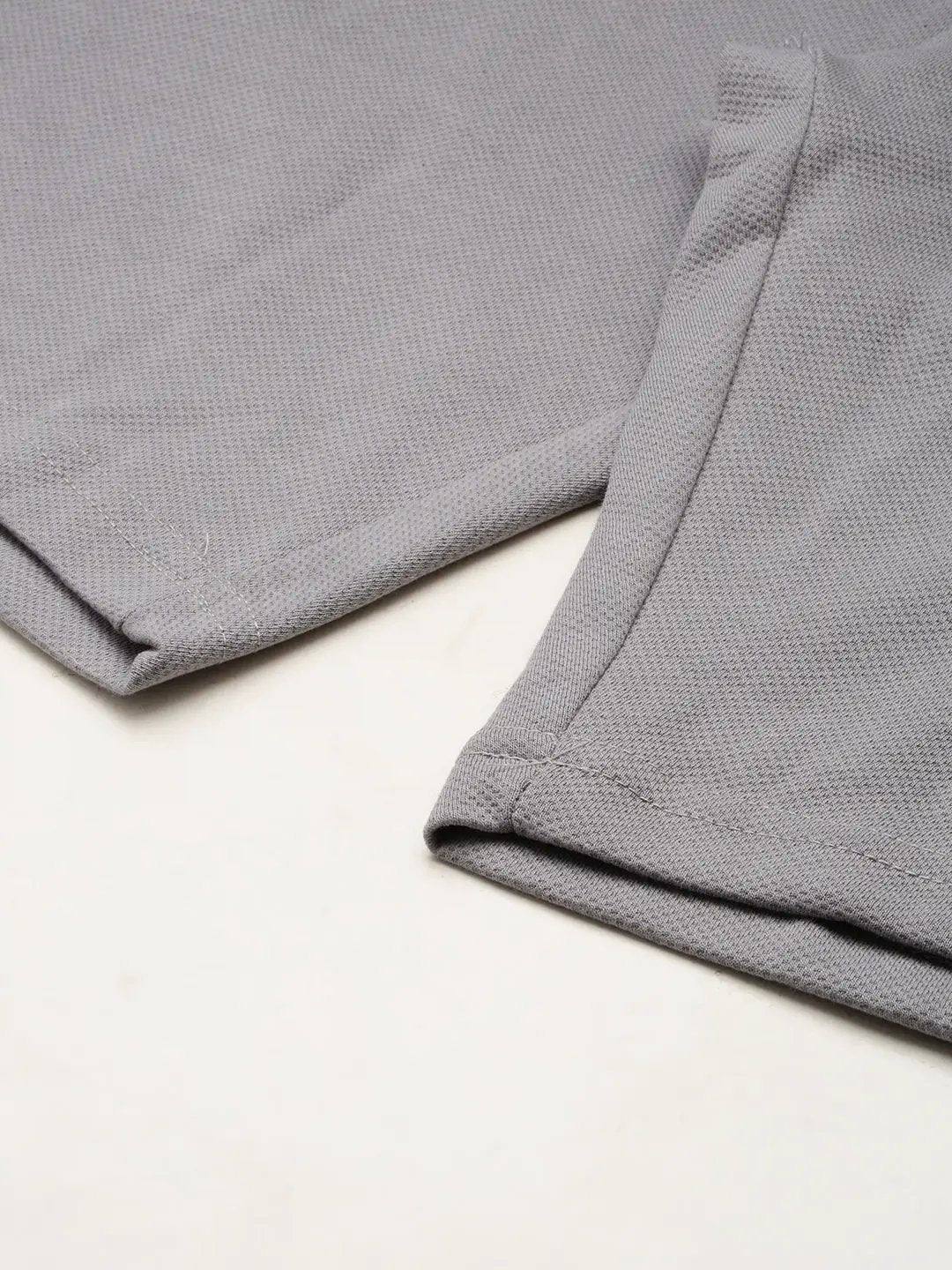 Men's Grey Solid Sports Shorts