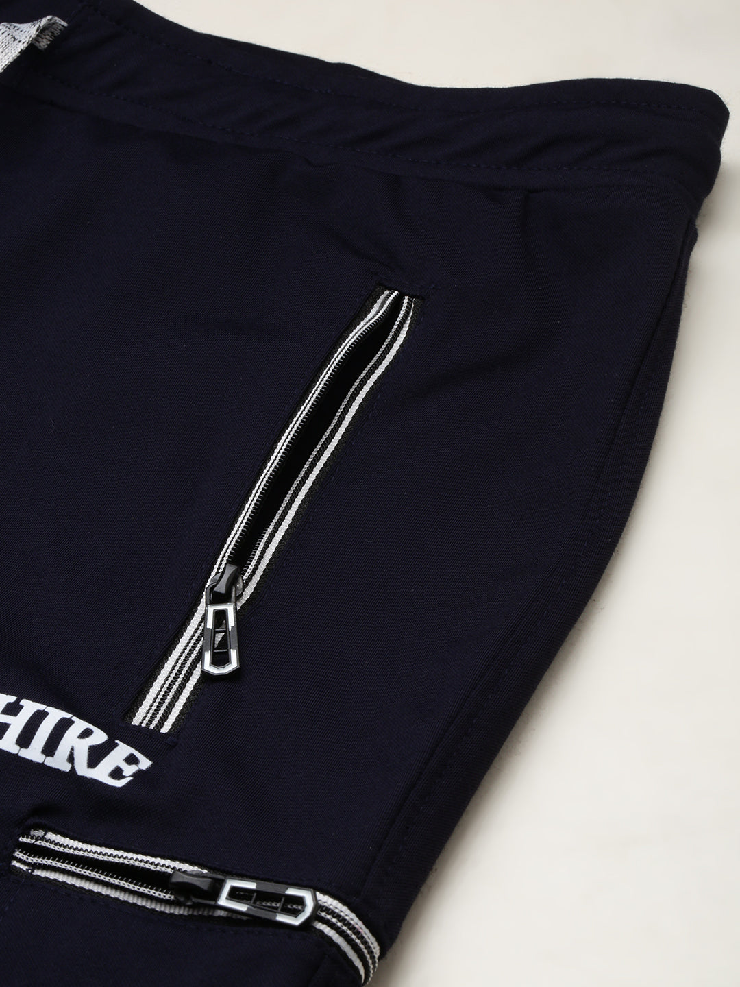 Men's Navy Solid Sports Shorts