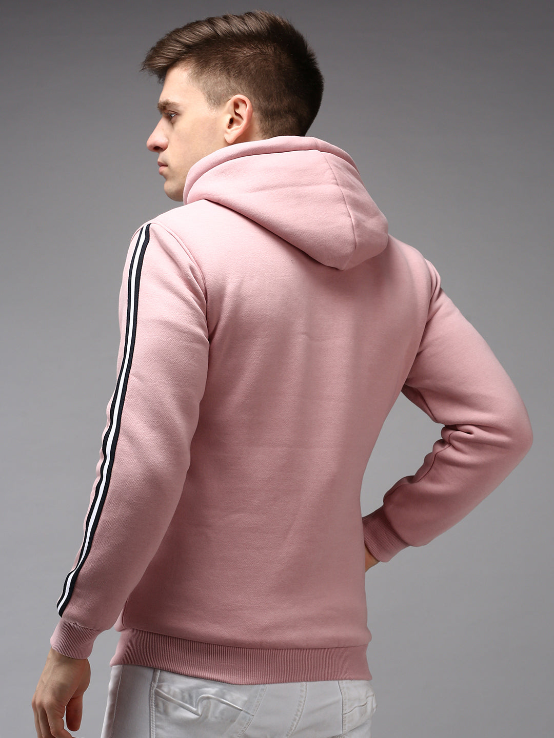 Men Pink Colourblock Sweatshirt