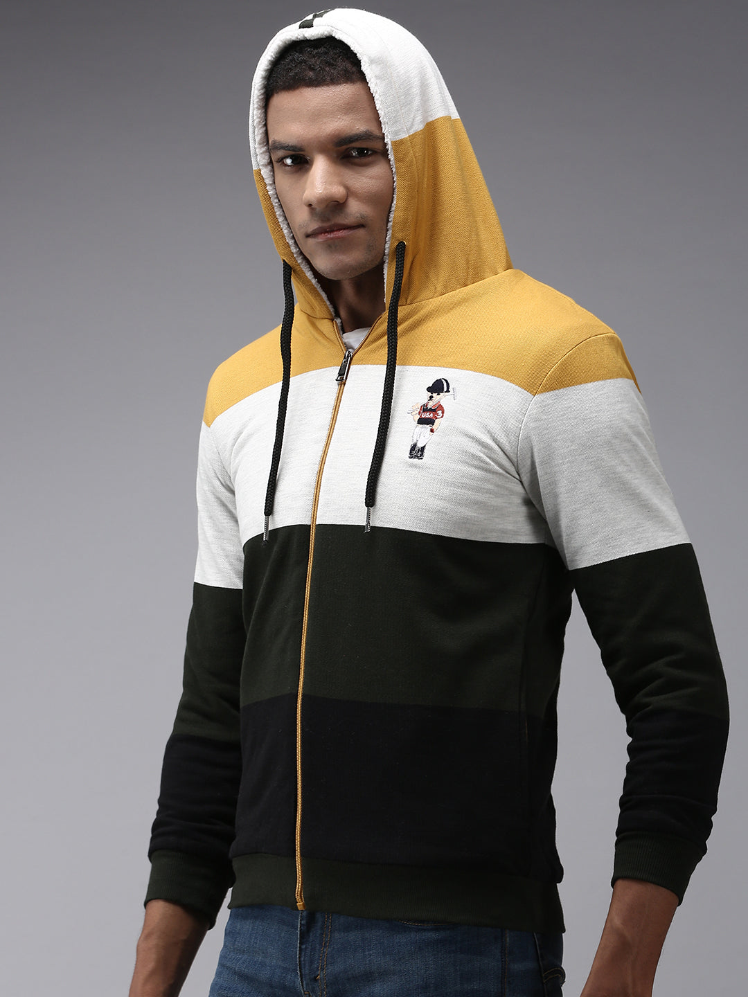 Men Multi Colourblock Sweatshirt