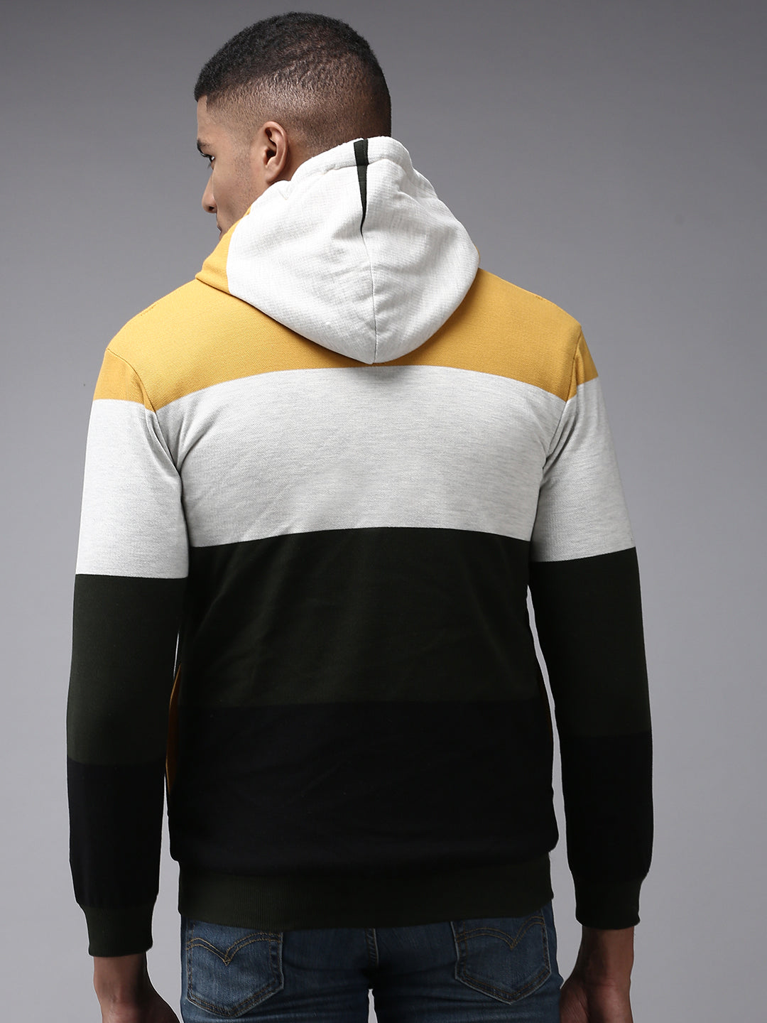 Men Multi Colourblock Sweatshirt