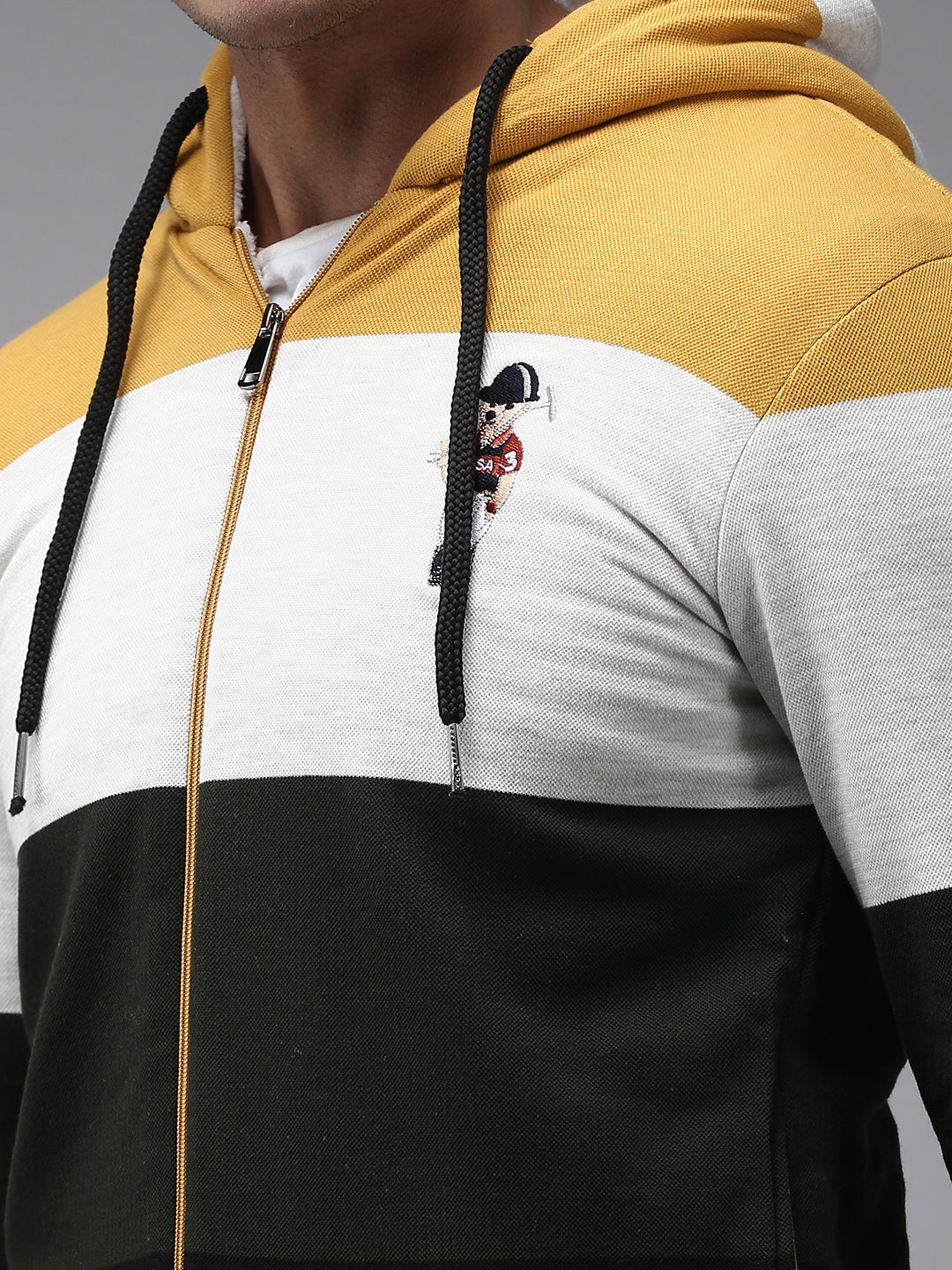 Men Multi Colourblock Sweatshirt