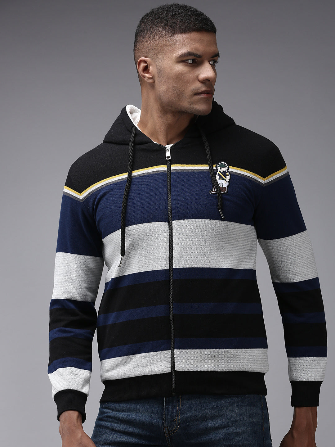 Men Multi Colourblock Sweatshirt