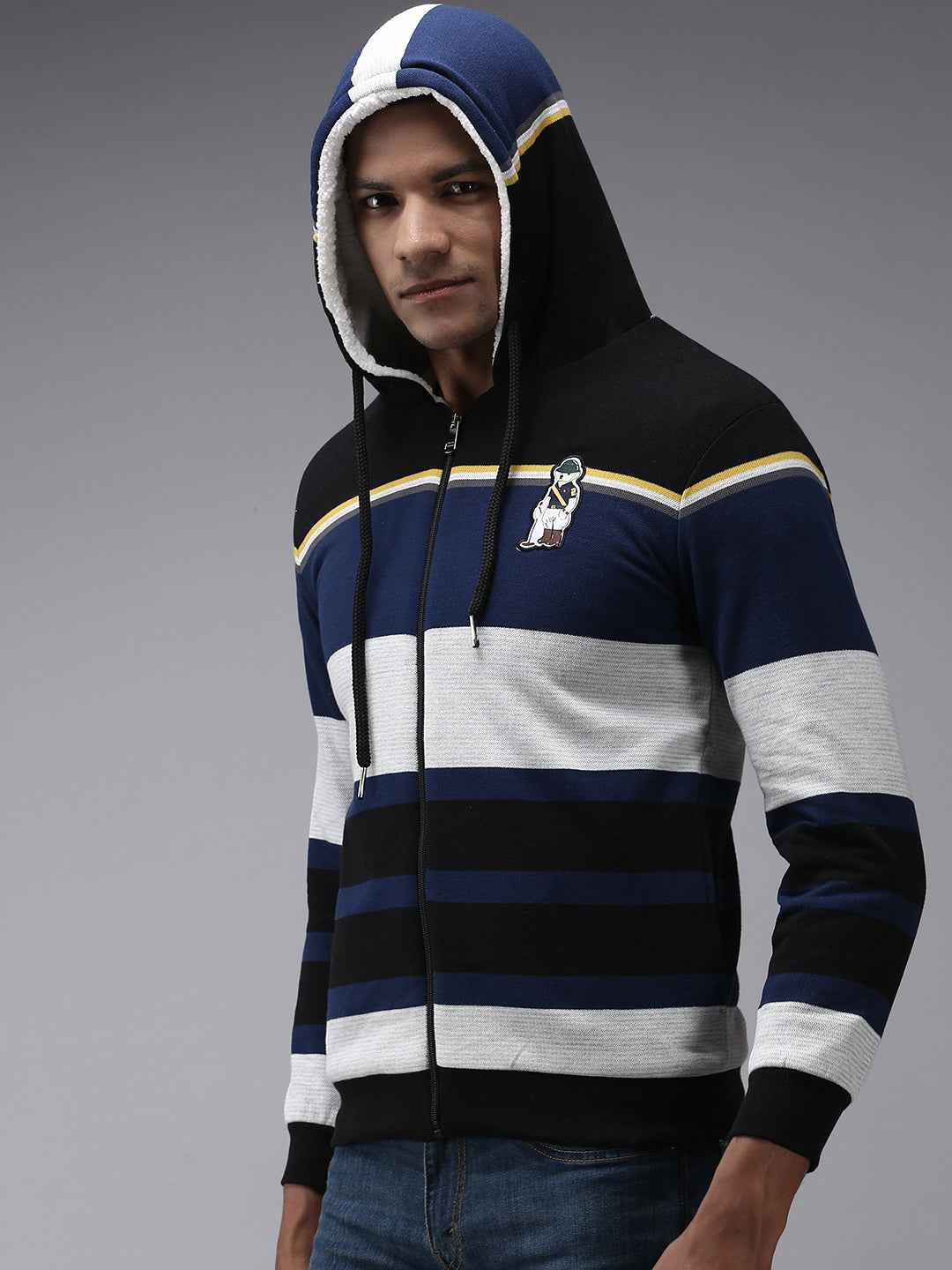 Men Multi Colourblock Sweatshirt