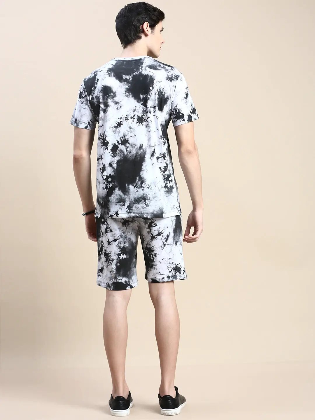 Men's White Tie Dye Casual Co-Ords Set