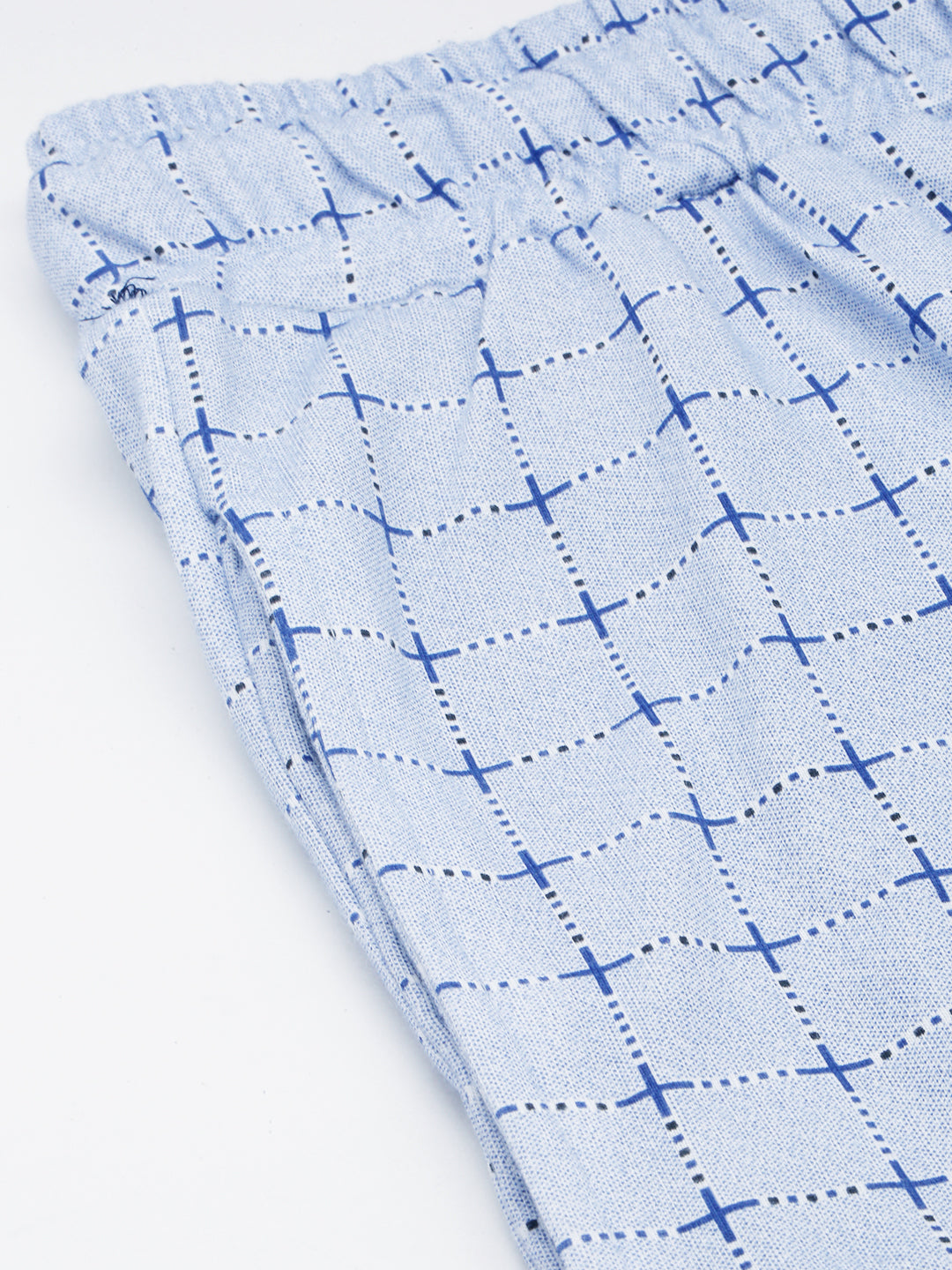 Men's Blue Printed Casual Co-Ords Set