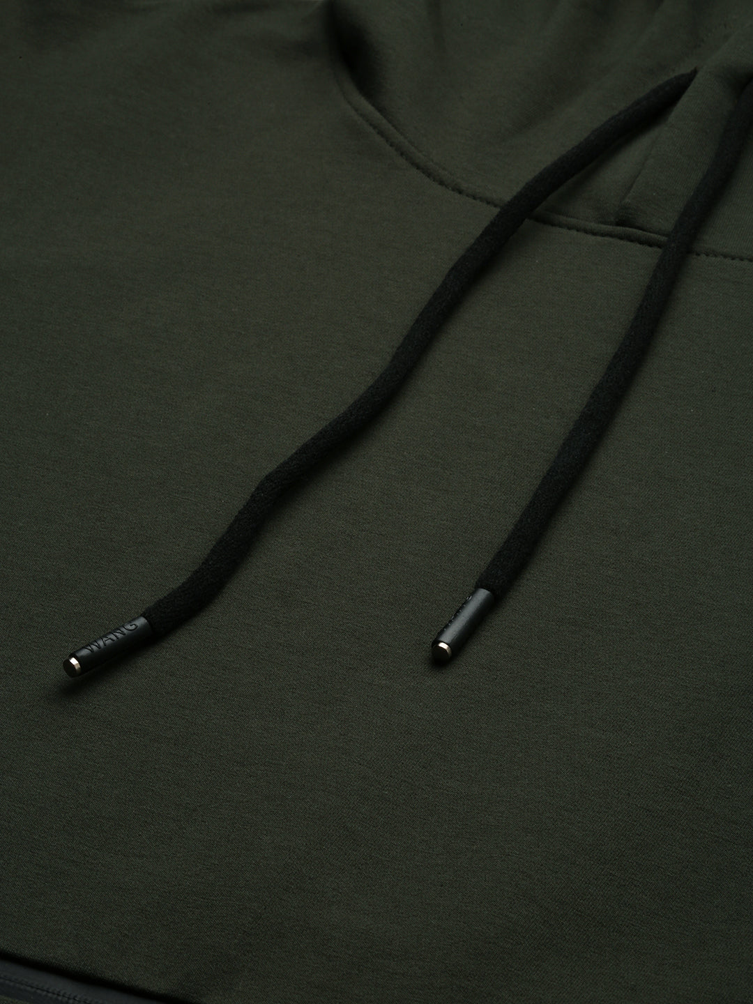 Men's Green Solid Casual Hoodie