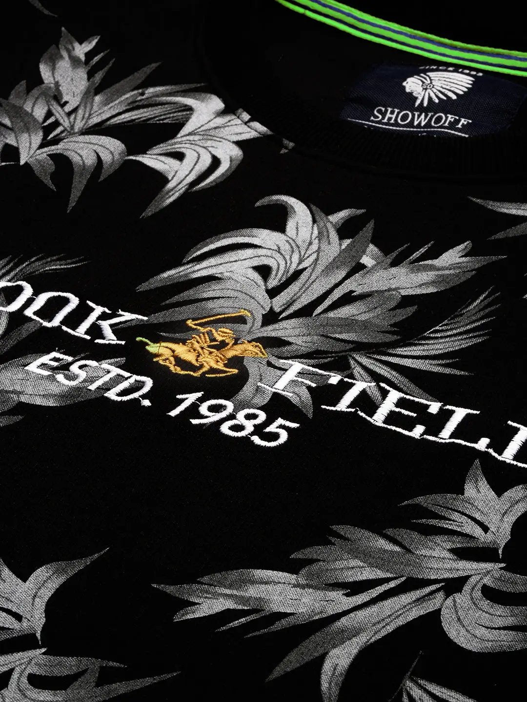 Men's Black Printed Casual Sweatshirt - from SHOWOFFFF