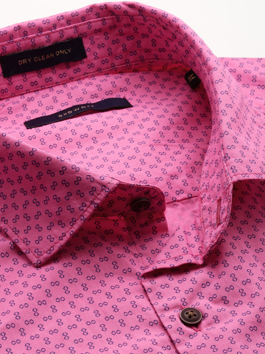 Men Pink Printed Casual Shirt