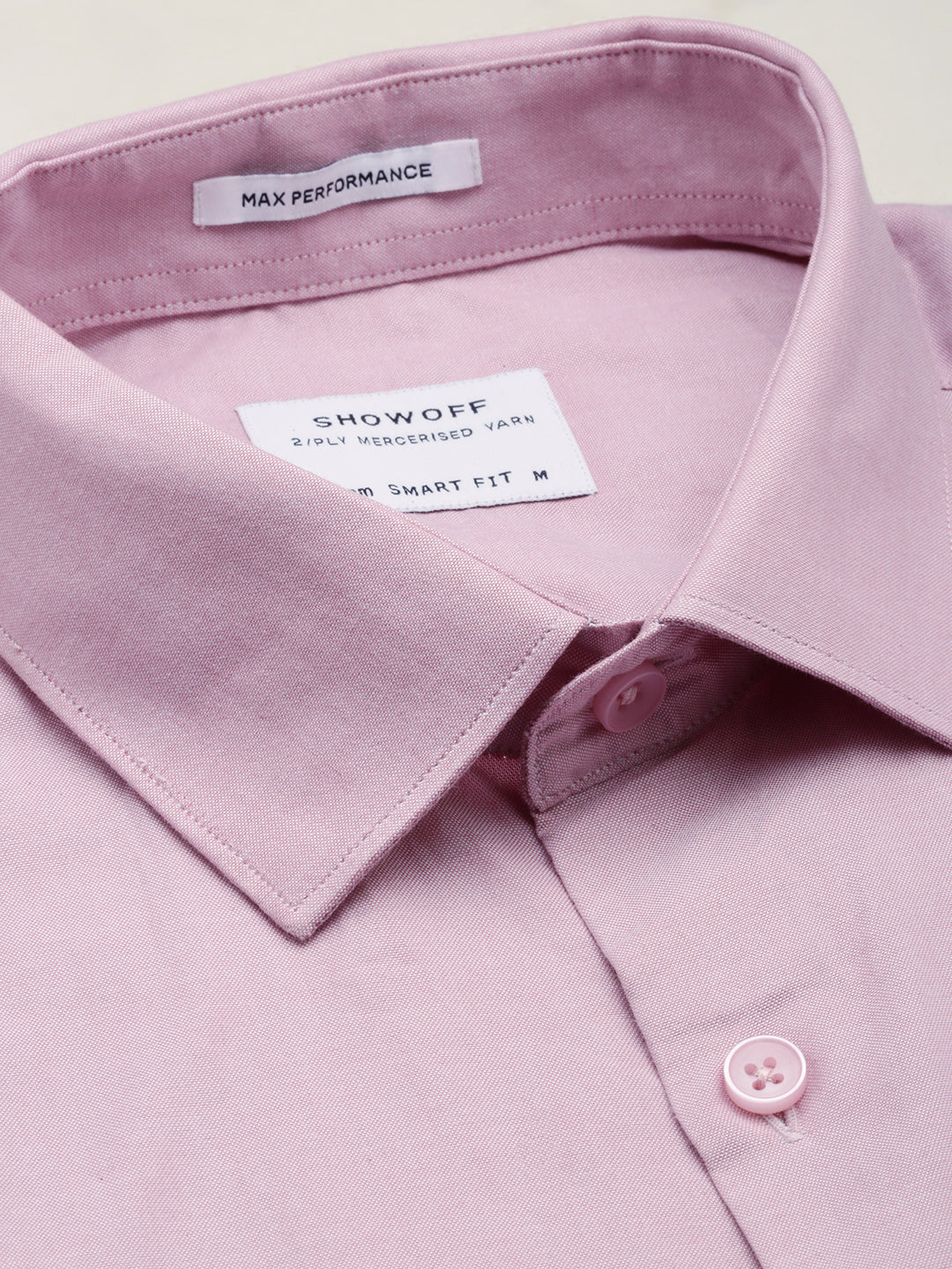 Men Pink Solid Formal Shirt