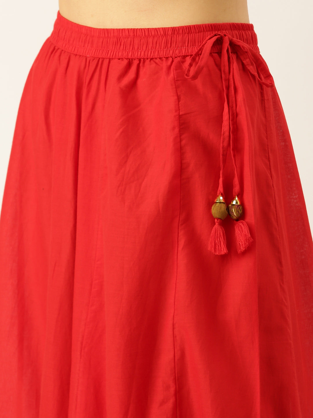 Women's Green Embroidered Kurta Set with Palazzos