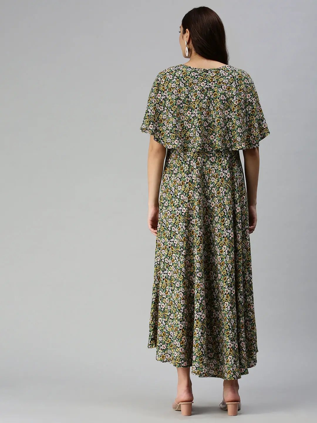 Women's Multi Printed Maxi Dress