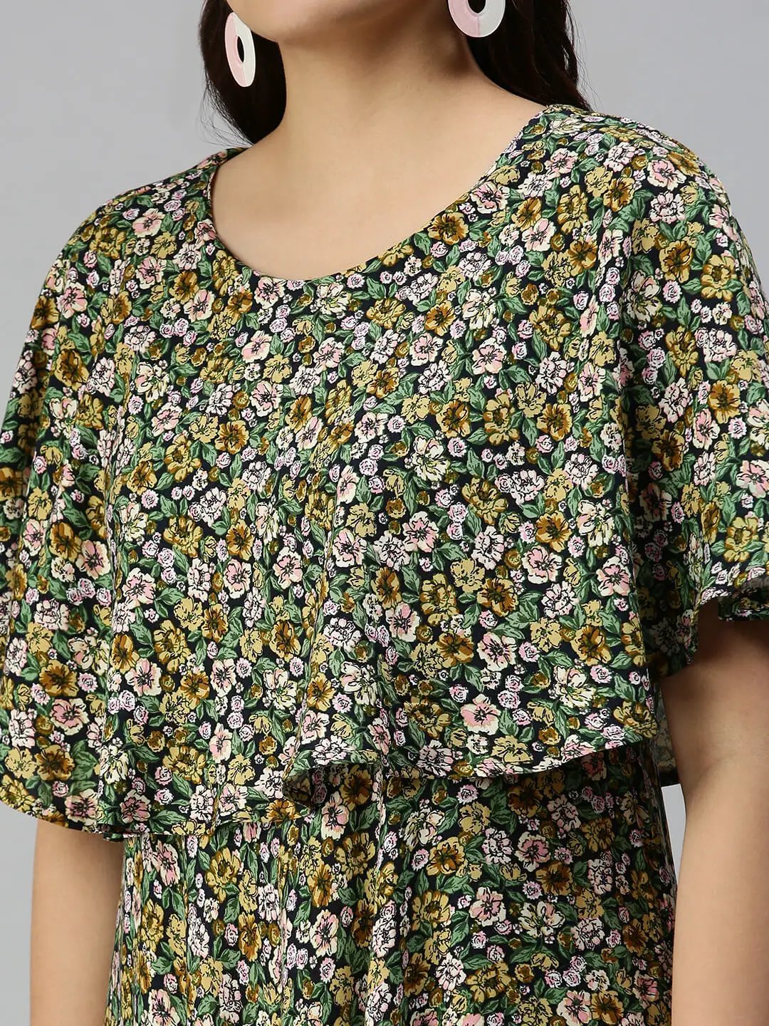 Women's Multi Printed Maxi Dress