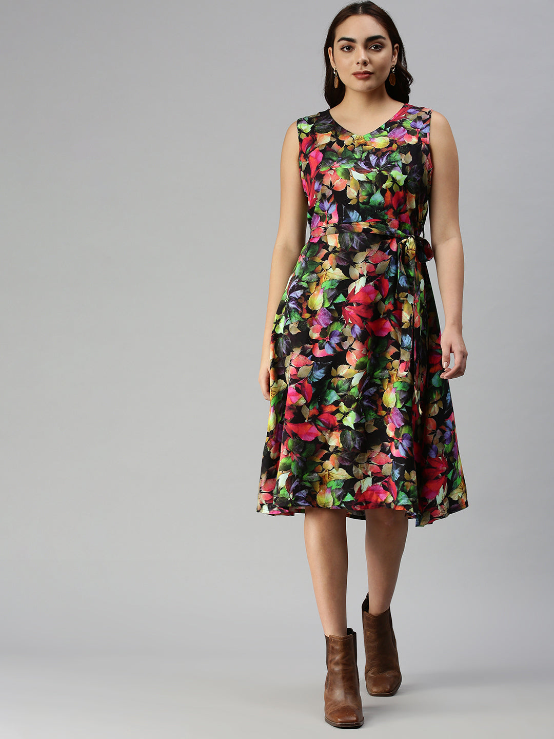 Women's Multi Printed A-Line Dress