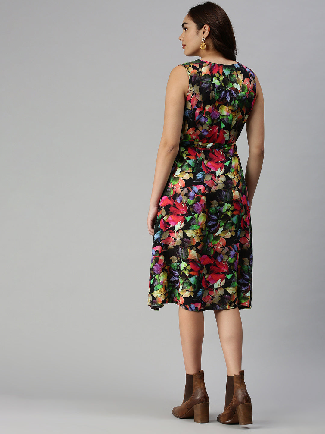 Women's Multi Printed A-Line Dress