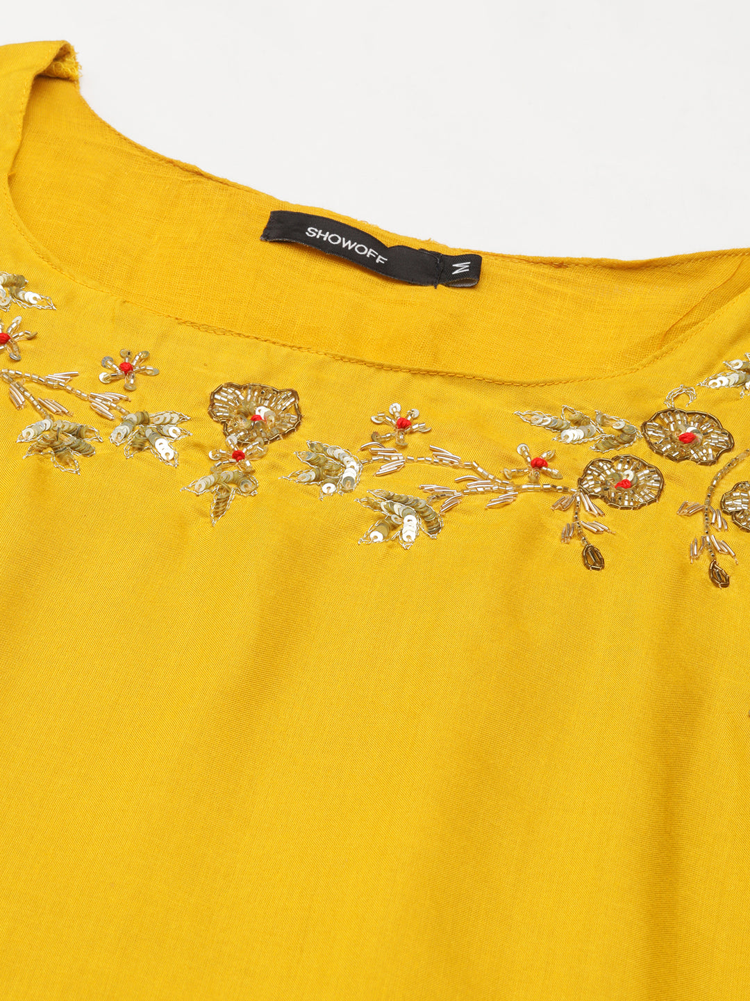 Women's Yellow Solid Kurta Set