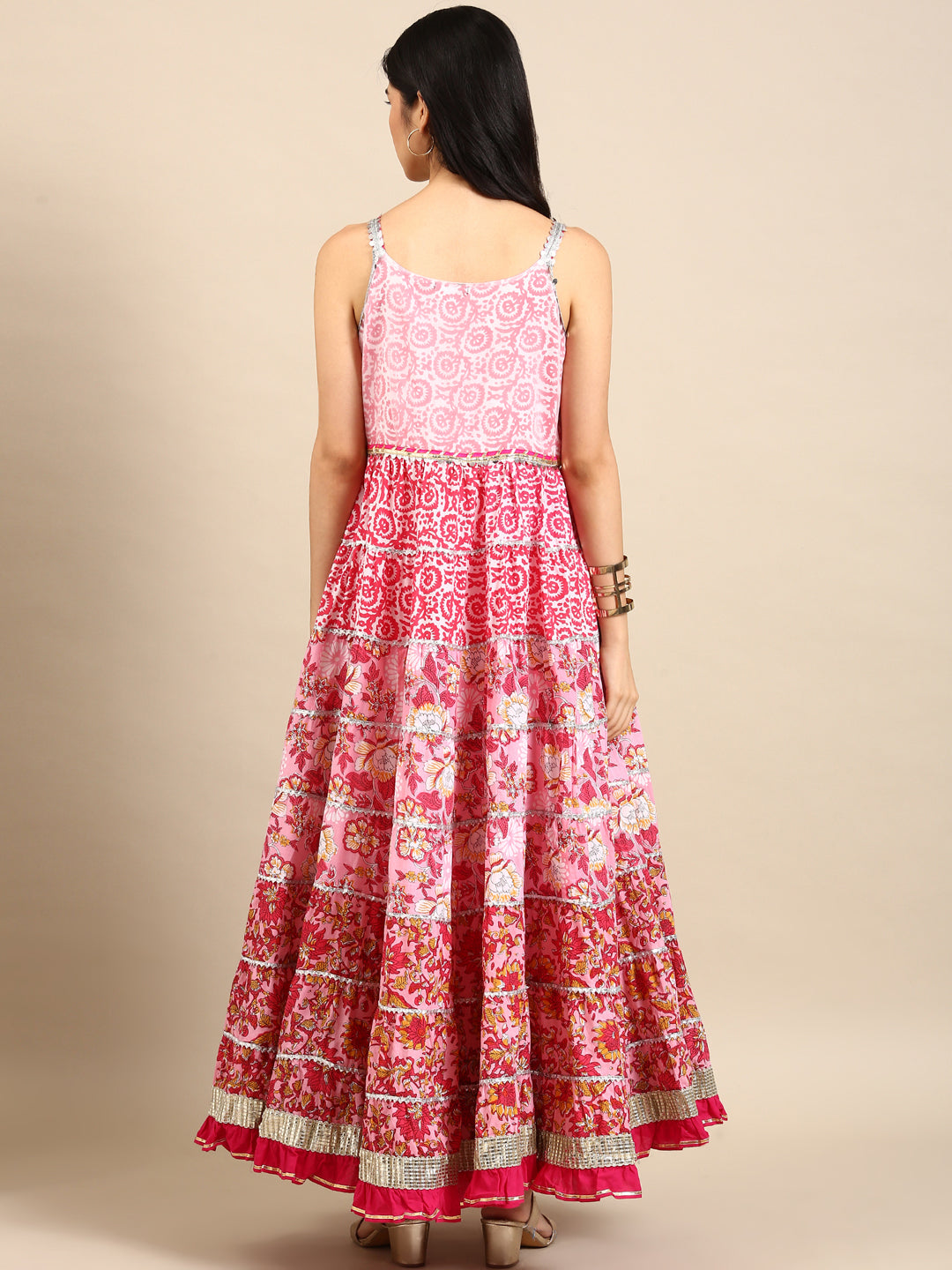 Women's Pink Printed Kurta Set