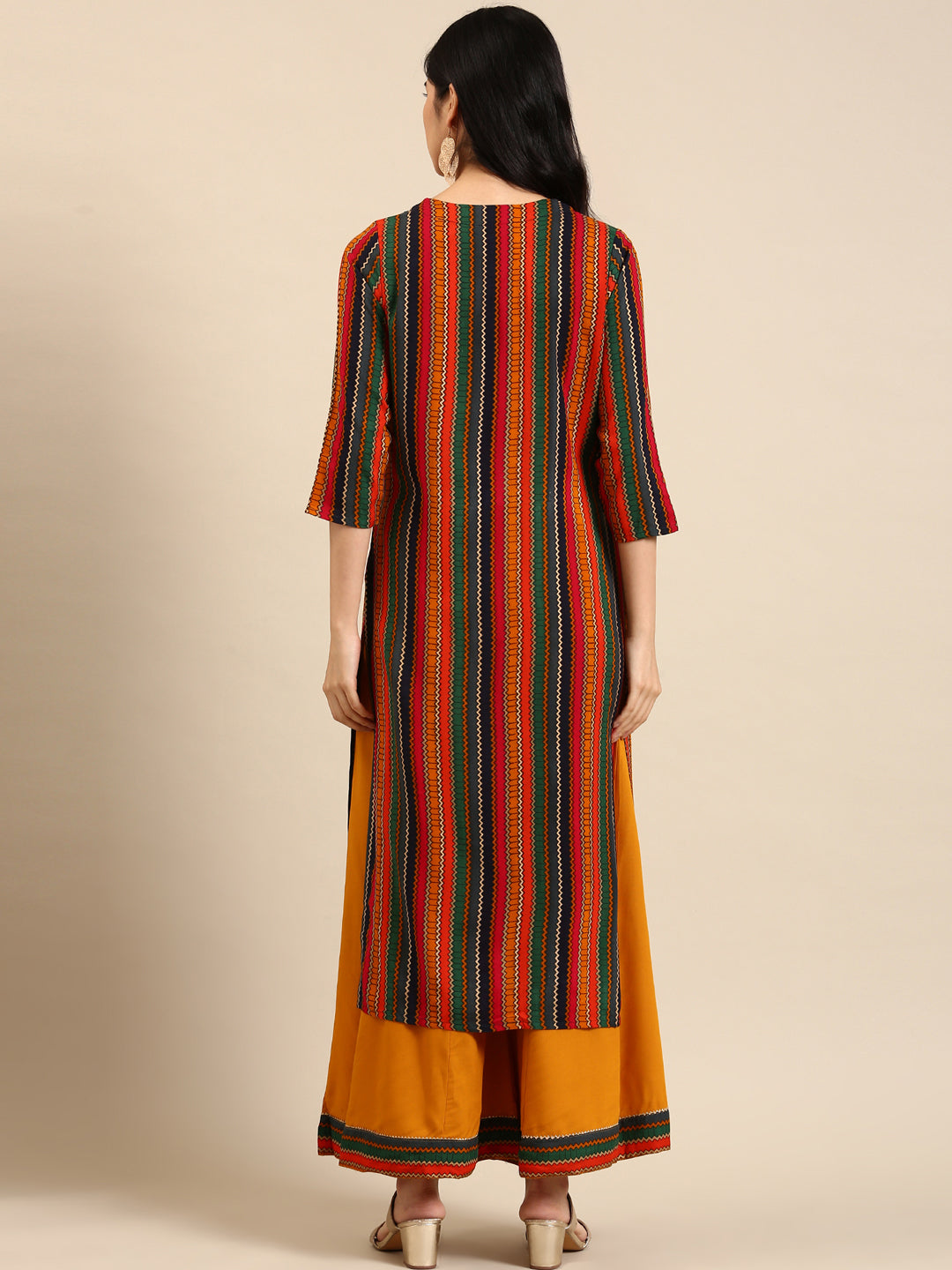 Women's Multi Striped Kurta Set