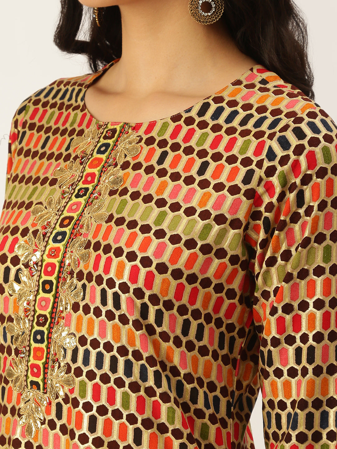 Women's Multicolour Printed Straight Kurtas