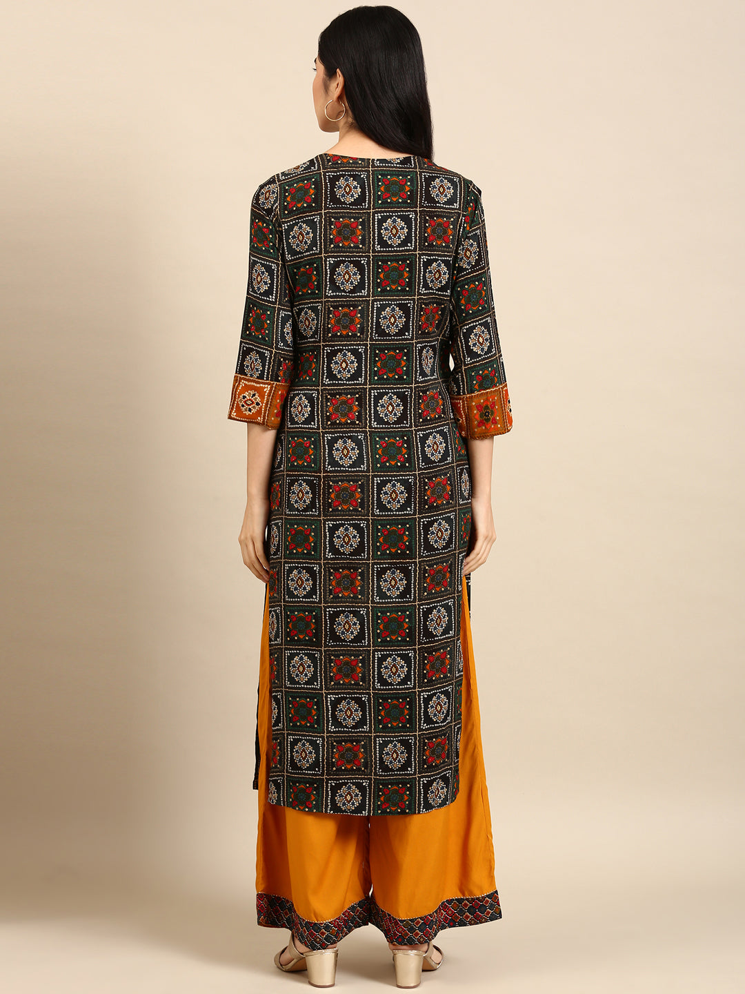 Women's Multicolour Printed Kurta Set