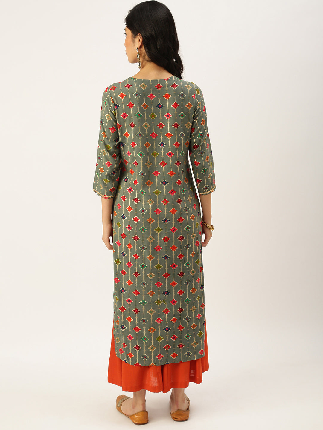 Women's Green Printed Kurta Sets