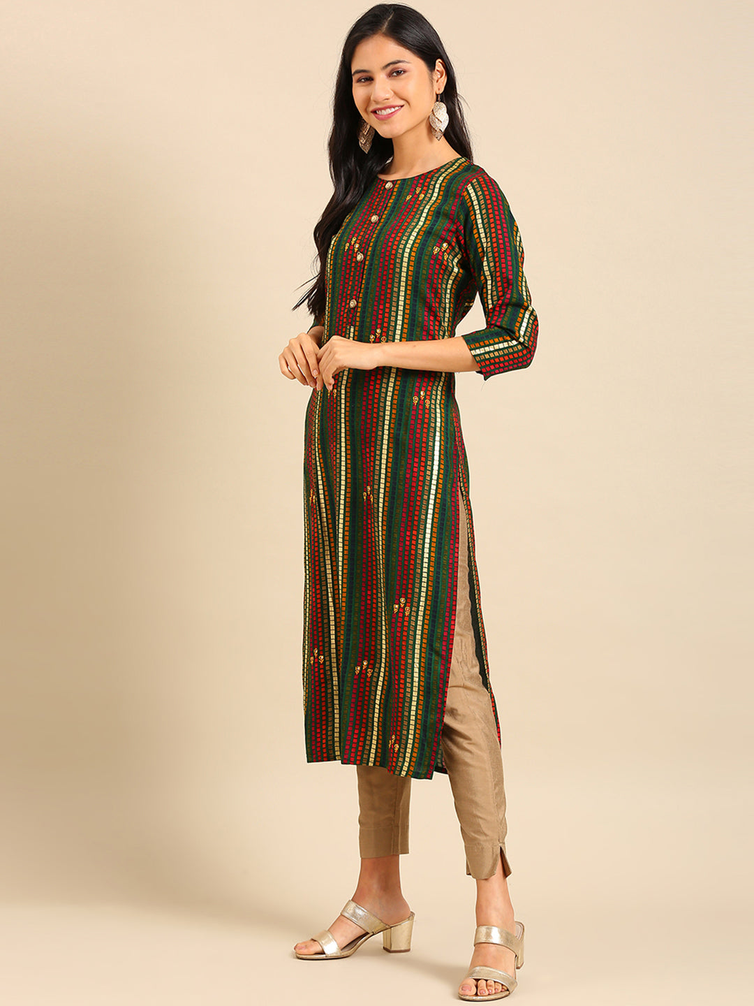 Women's Multi Printed Straight Kurta