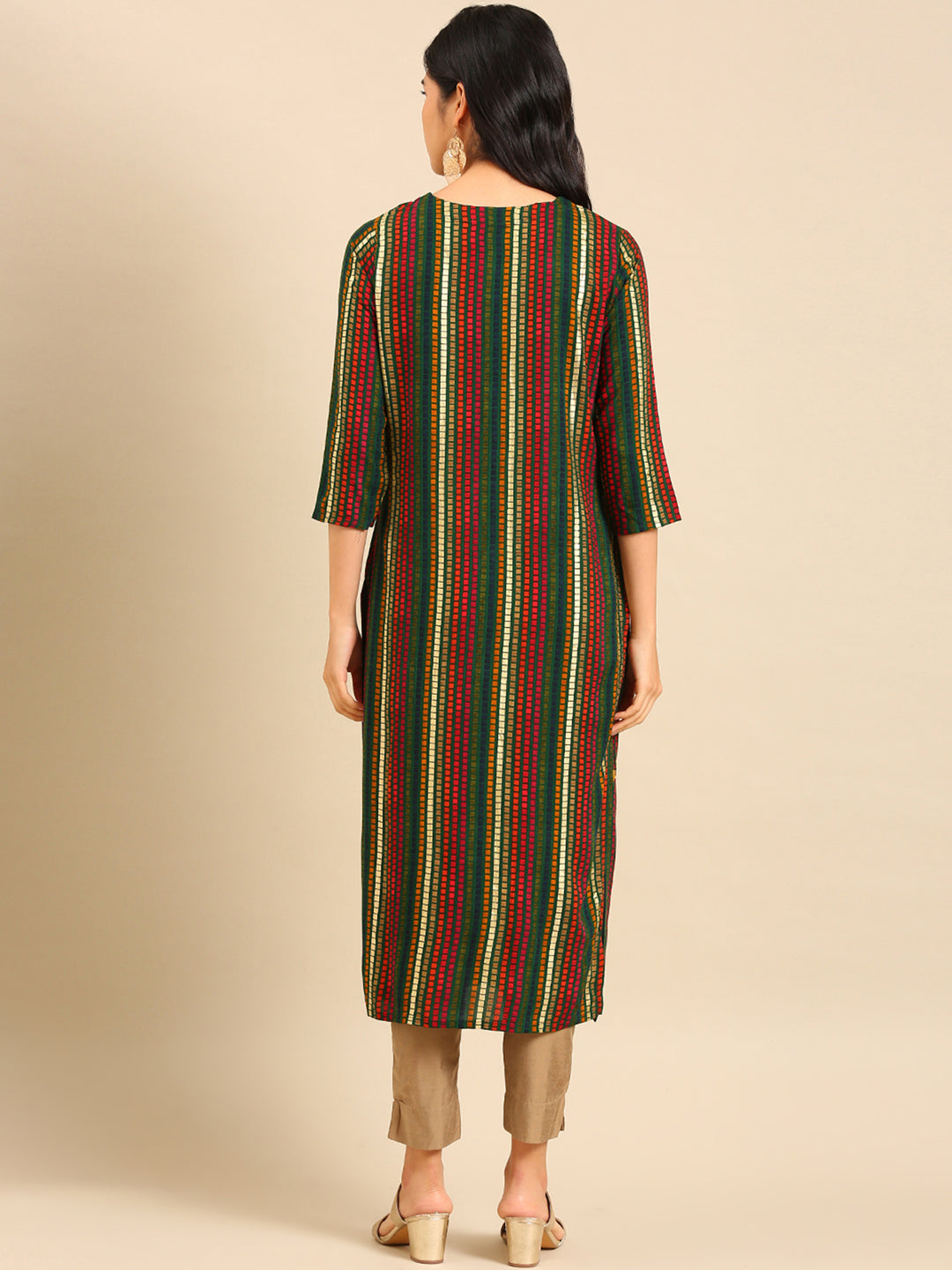 Women's Multi Printed Straight Kurta