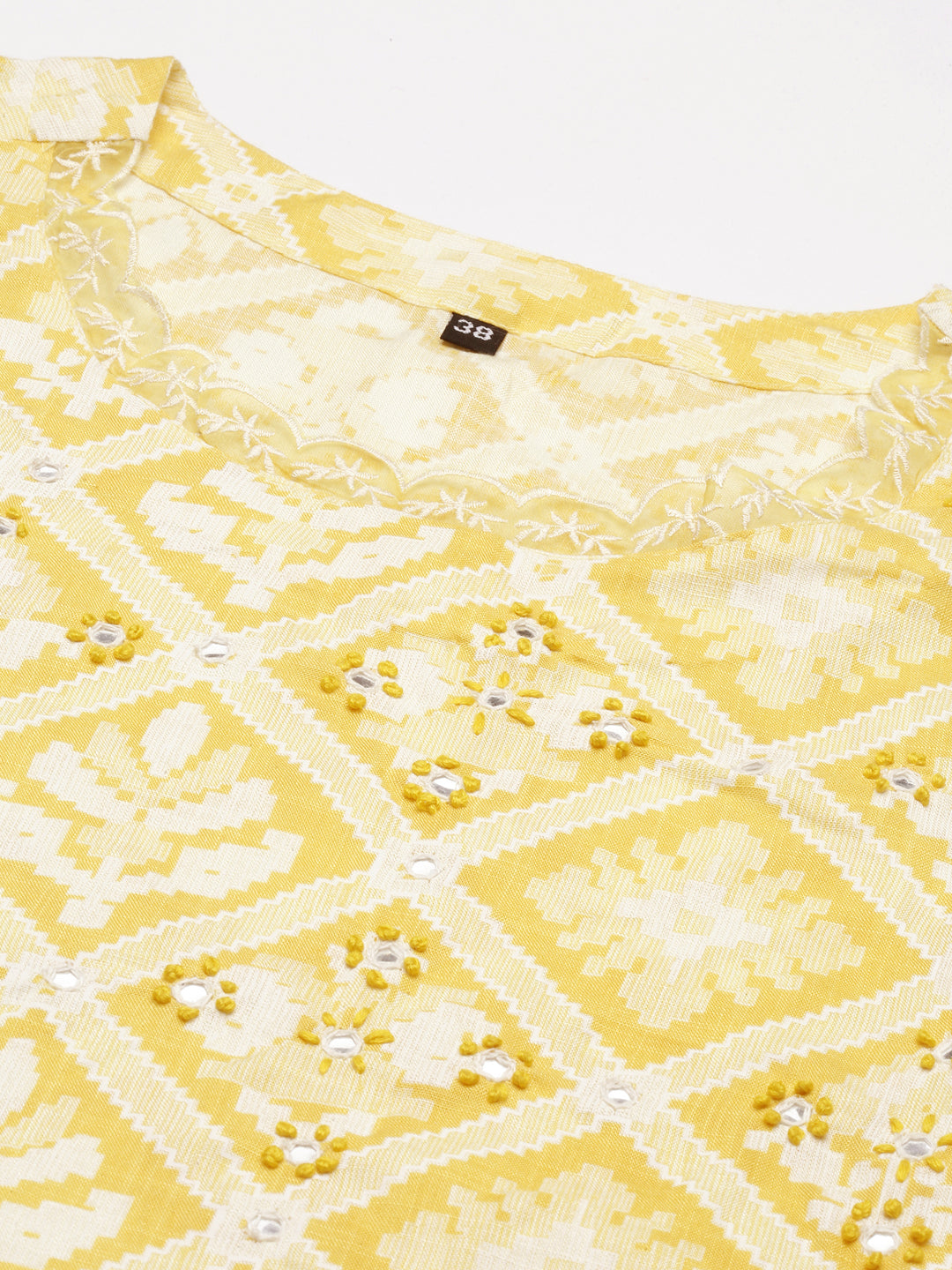 Women's Yellow Printed  Kurta Set