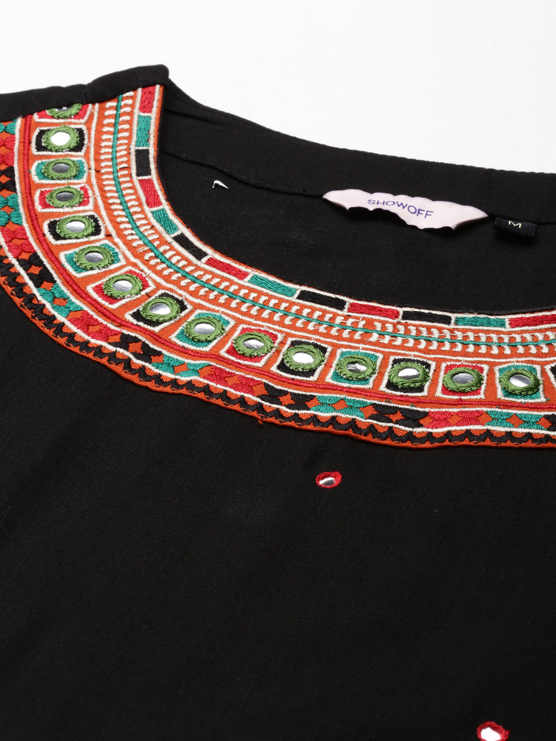 Women's Black Embroidered Kurta Set