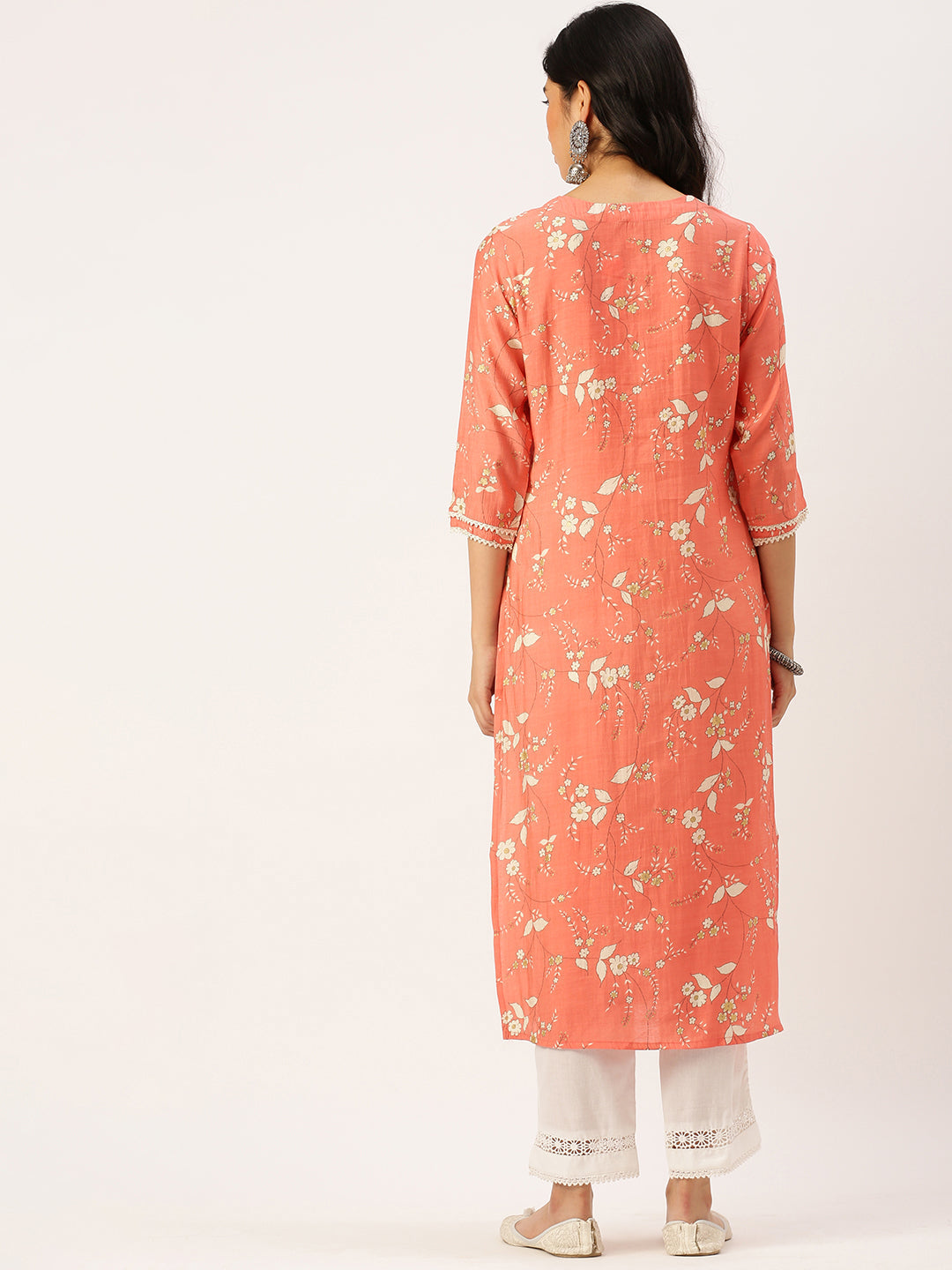 Women's Pink Printed Kurta Sets