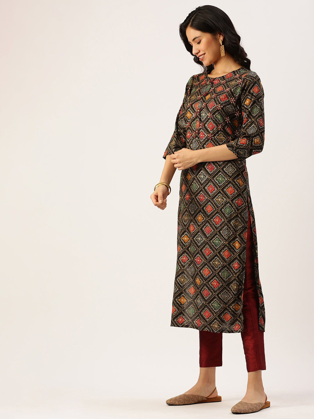 Women's Multi Printed Straight Kurtas