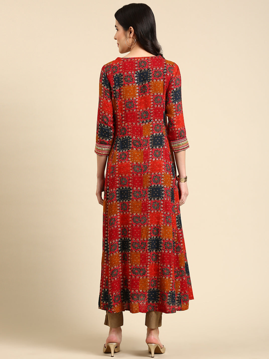 Women's Multi Printed Anarkali Kurta