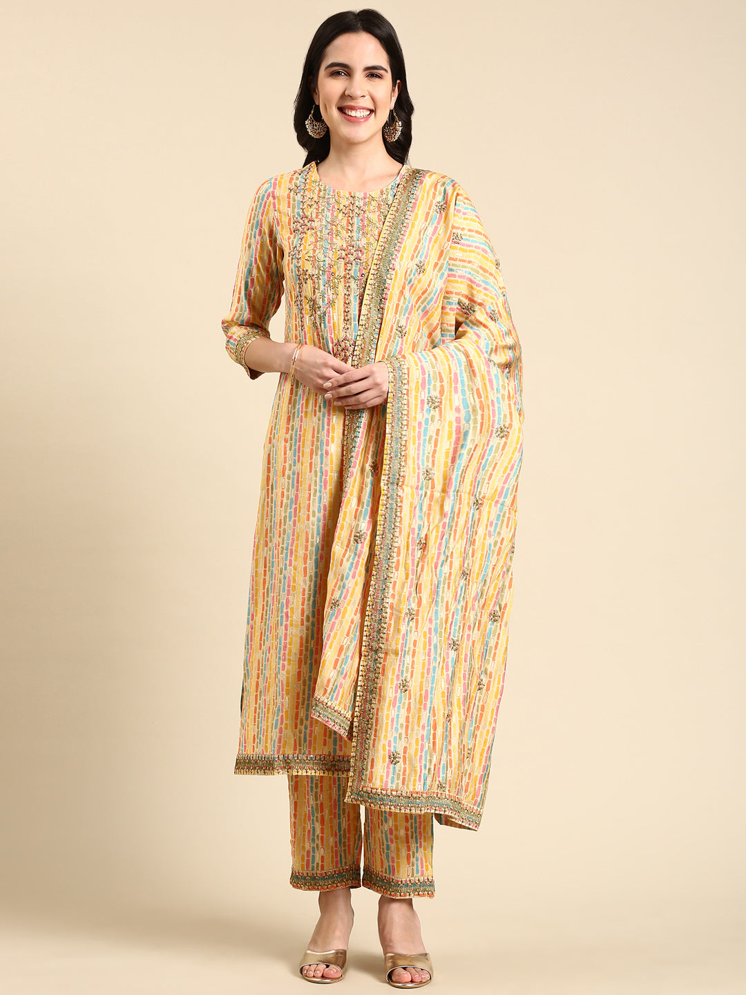 Women's Multi Printed Kurta Set