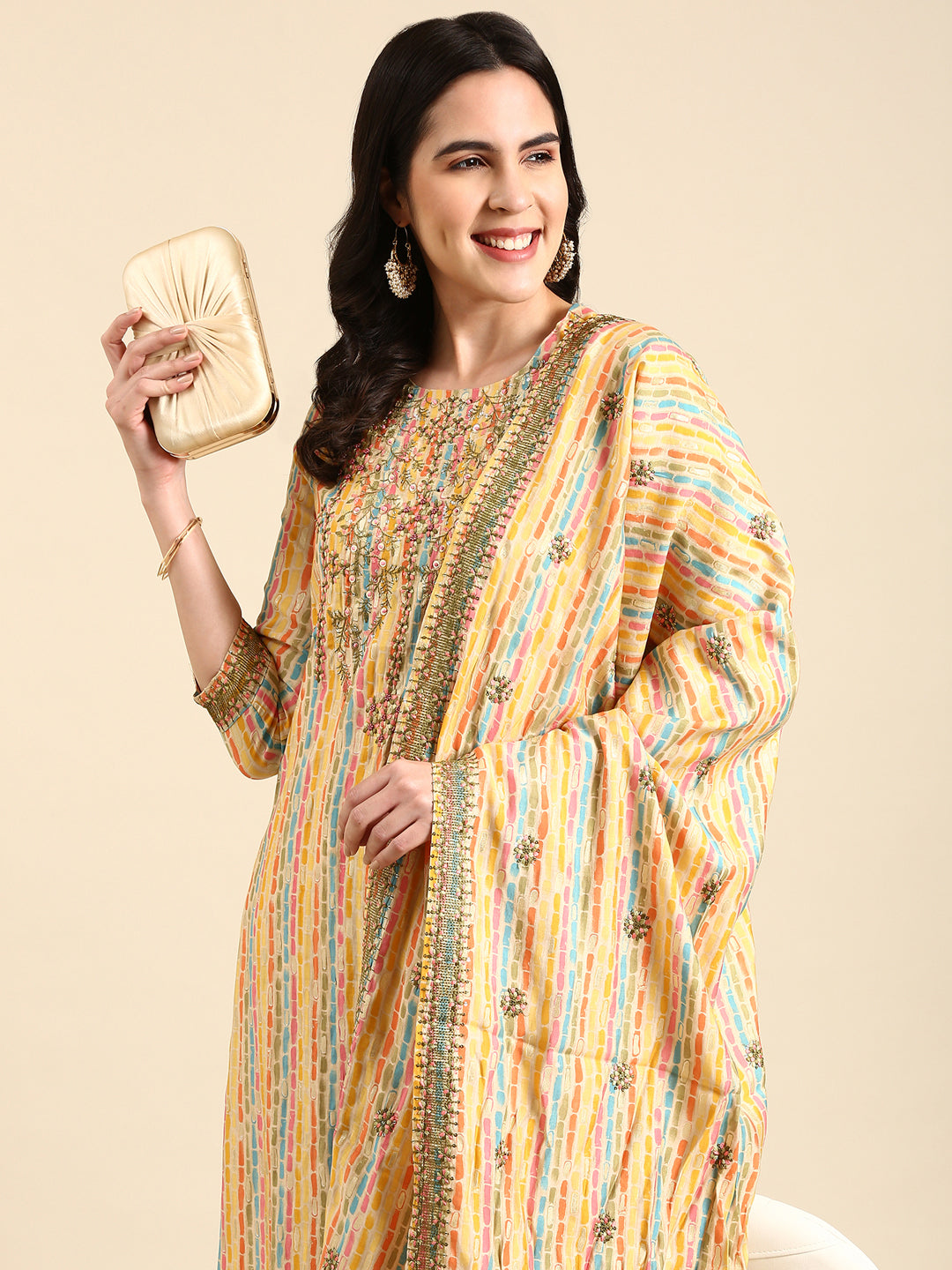 Women's Multi Printed Kurta Set