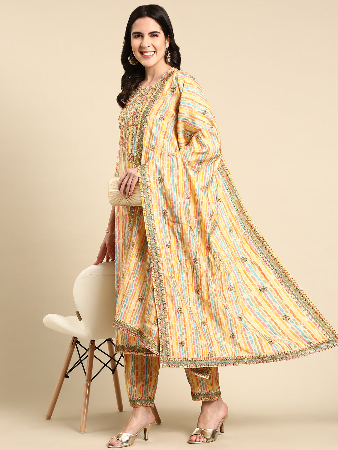 Women's Multi Printed Kurta Set