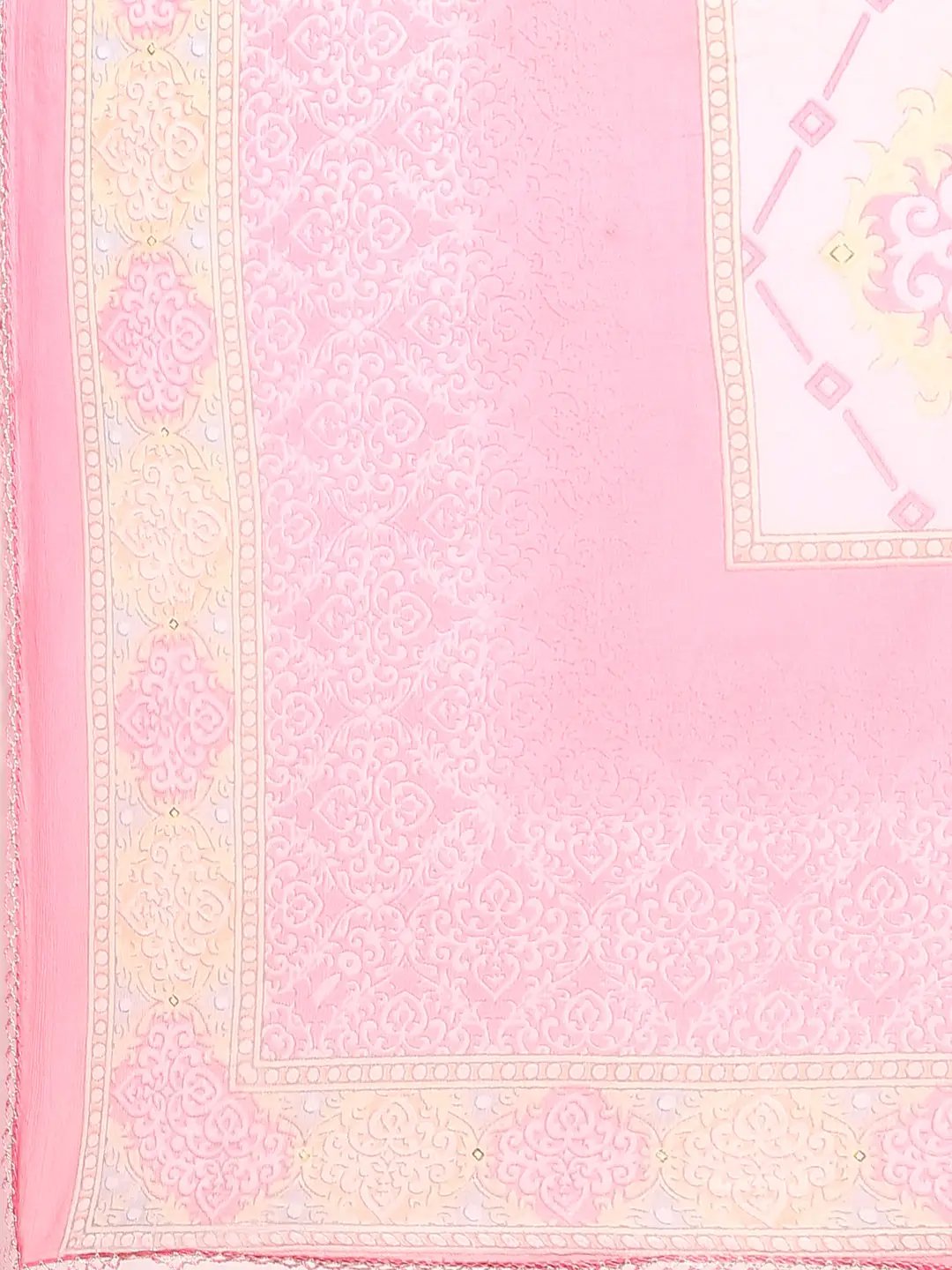Women's Pink Colourblock Kurta Set