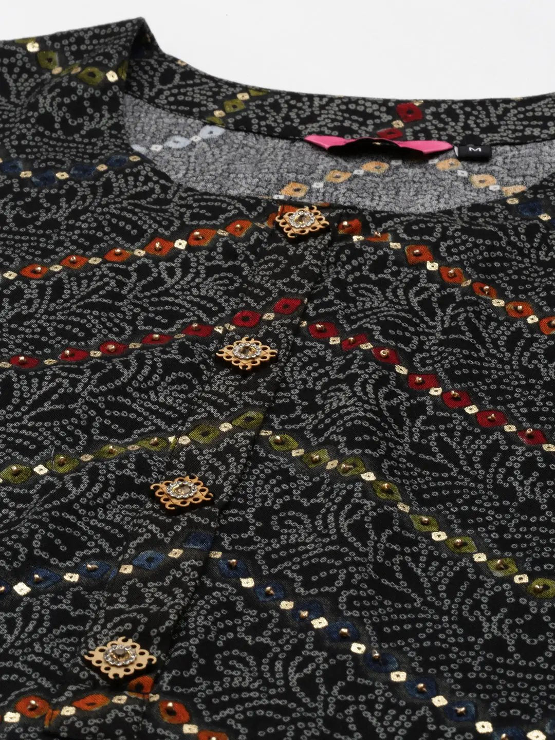 Women's Black Printed Kurta Set