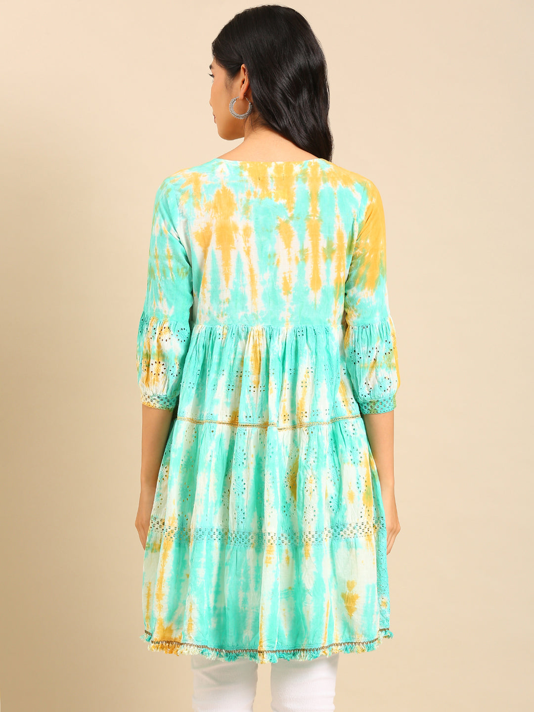 Women's Multicolour Solid Anarkali Kurta