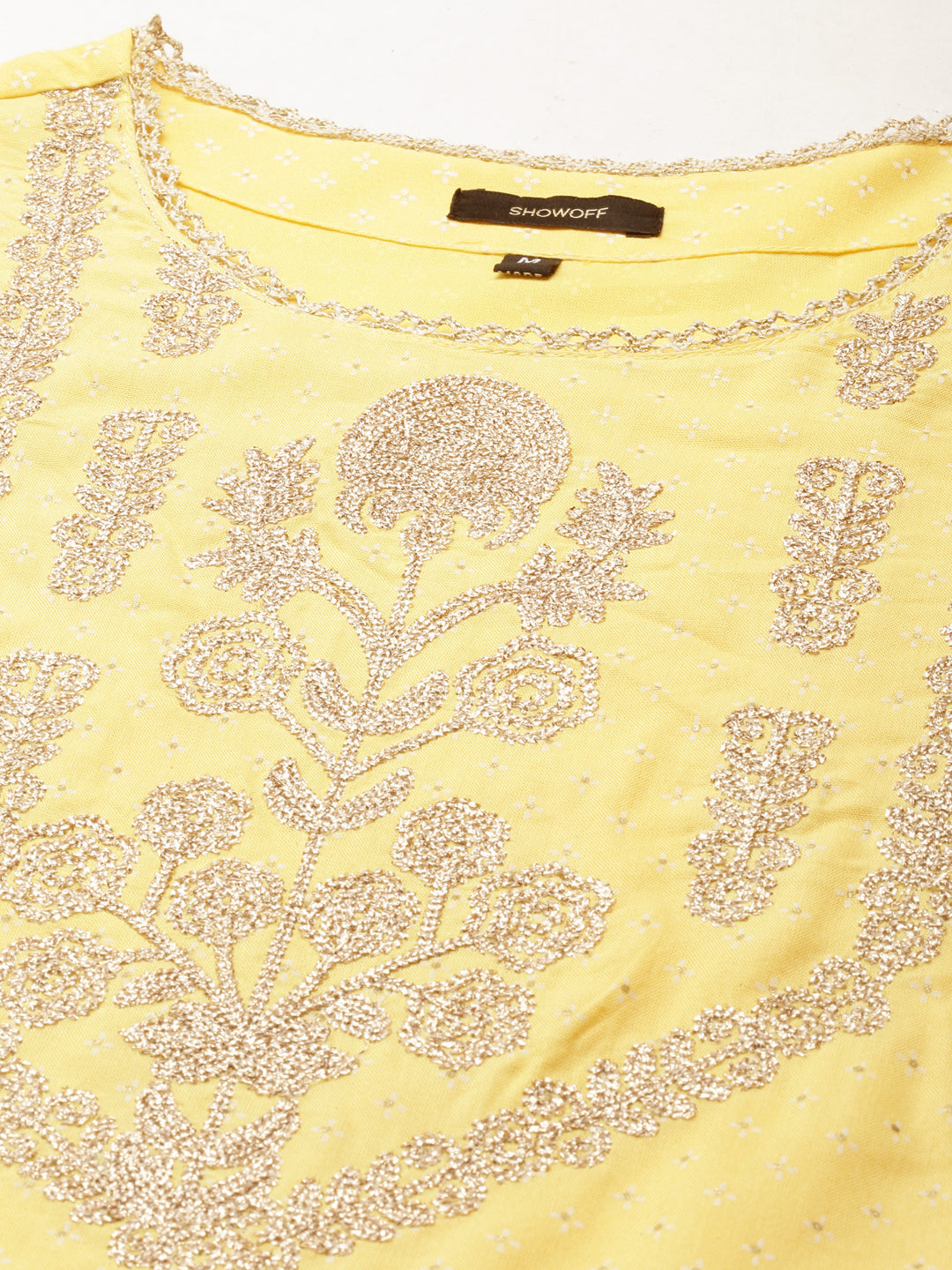 Women Yellow Floral Kurta Set