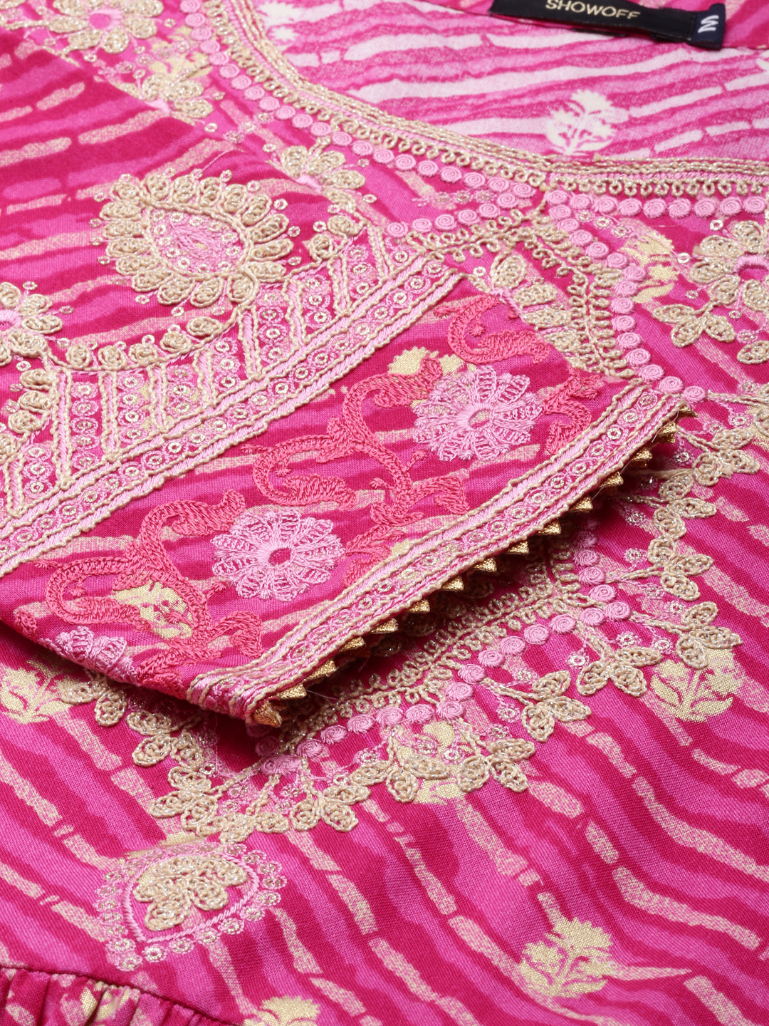 Women's Pink Printed Kurta Set