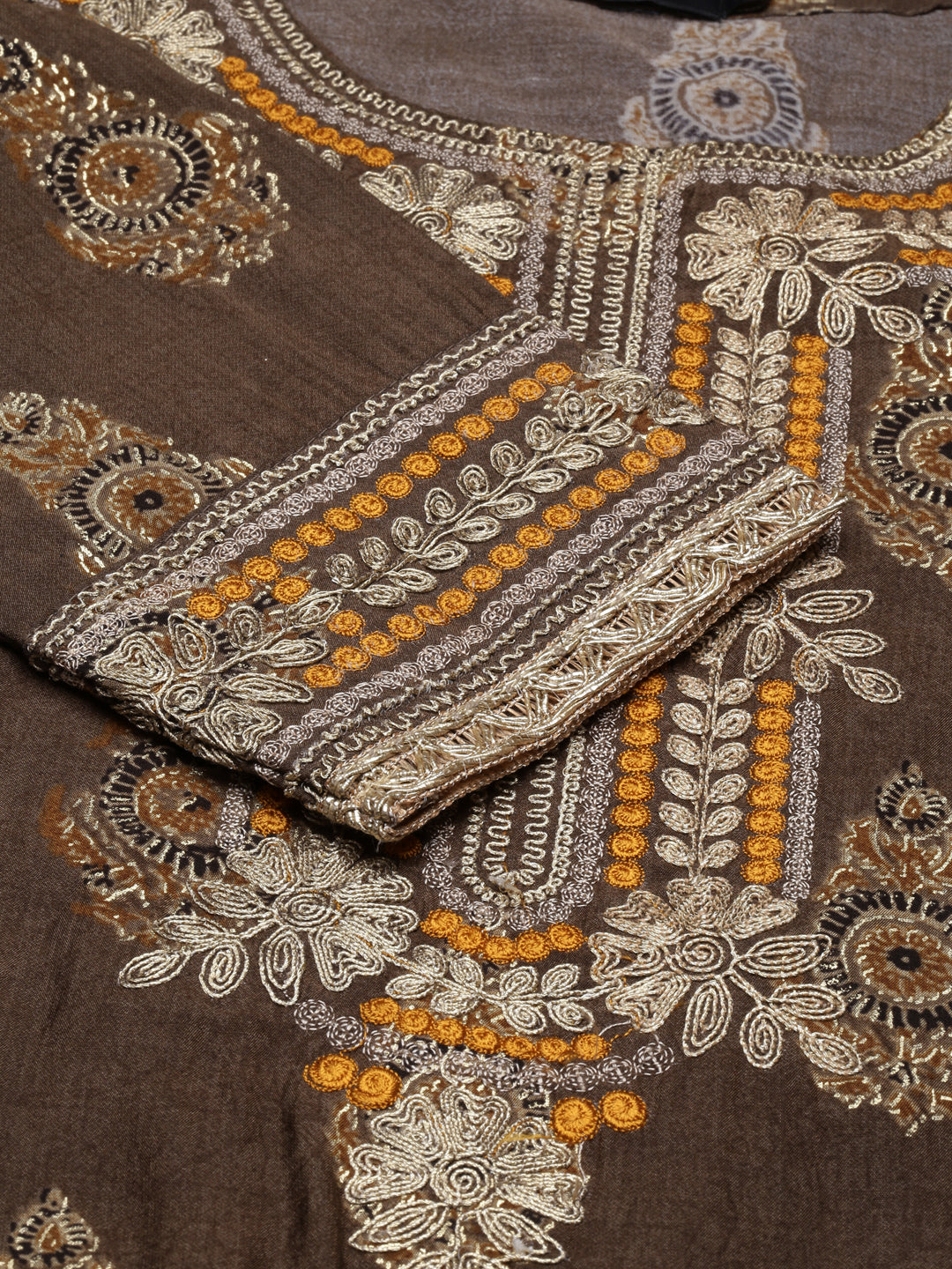 Women Bronze Printed Kurta Set