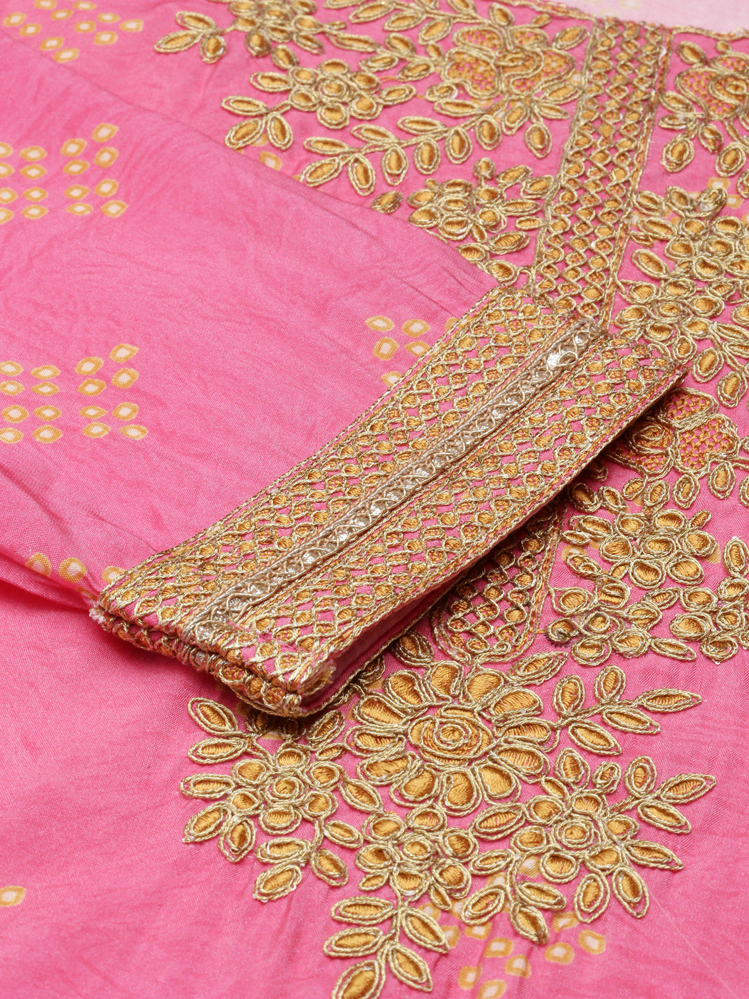 Women Pink Printed Kurta Set