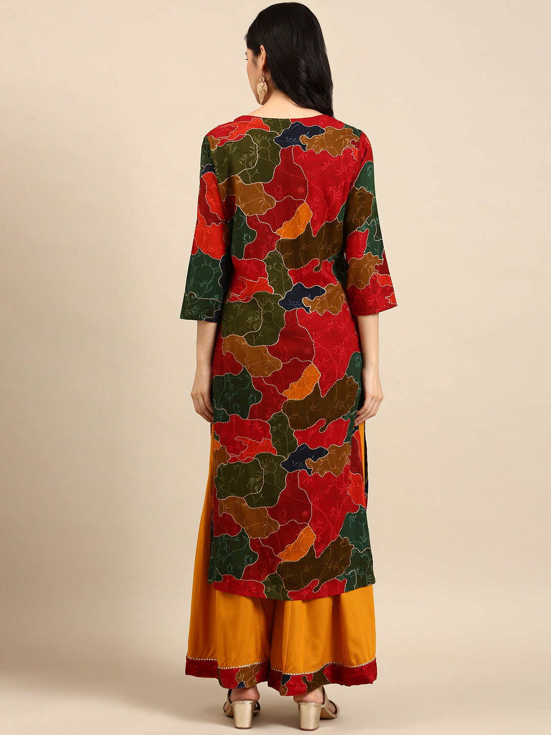 Women's Multicolour Printed Kurta Set