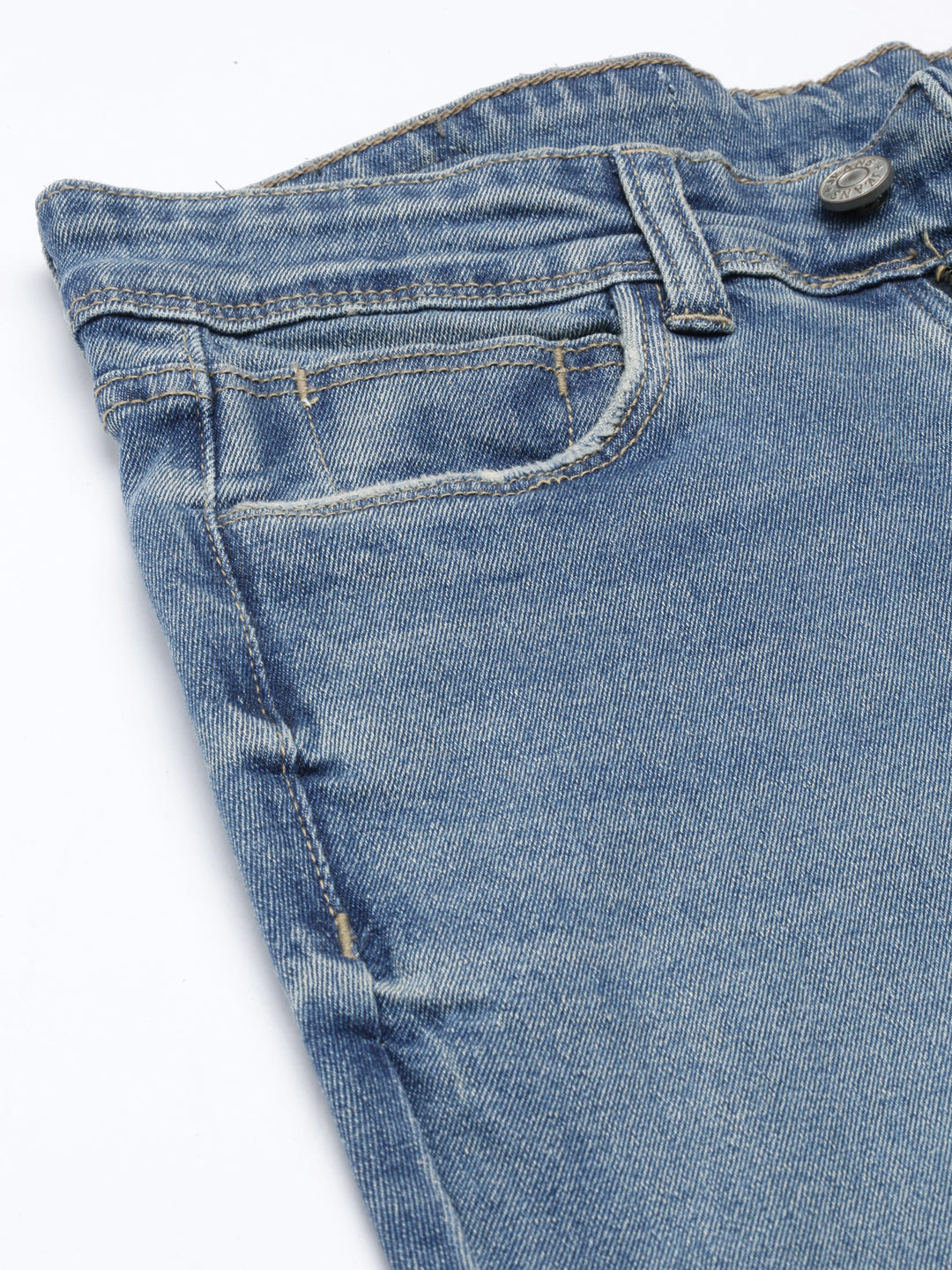 Women's Blue Solid Bootcut Denim Jeans