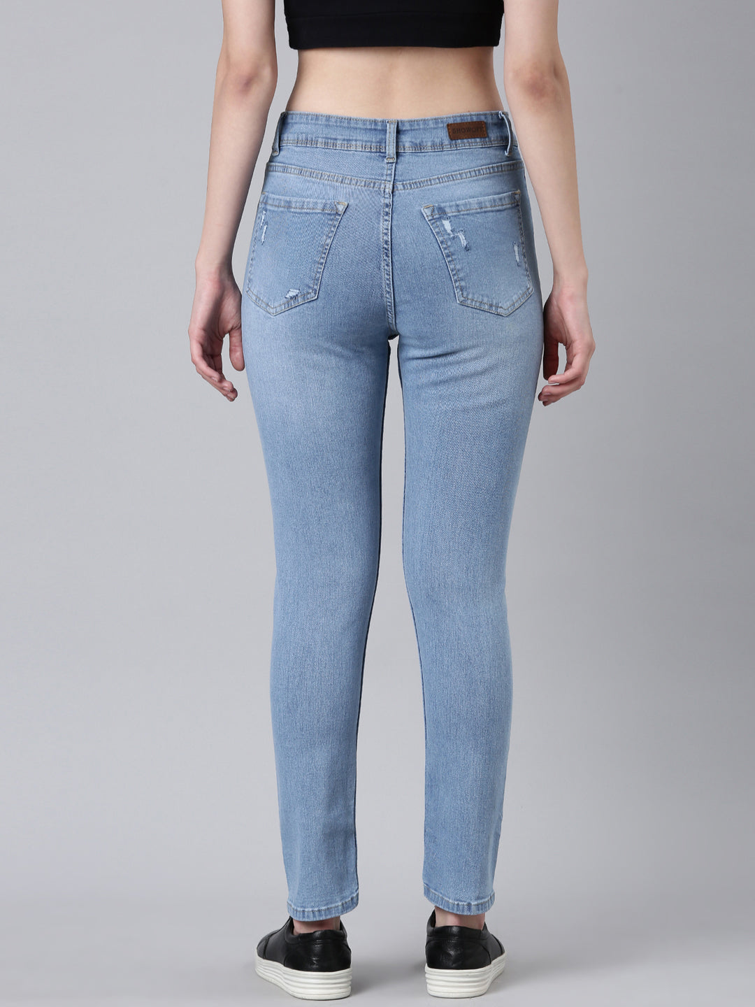 Women's Blue Skinny Fit Denim Jeans