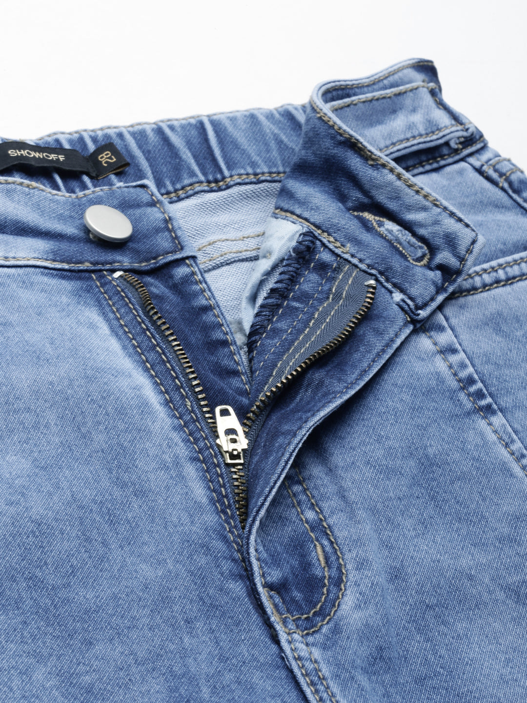 Women Blue Solid Slim Fit Denim Jeans